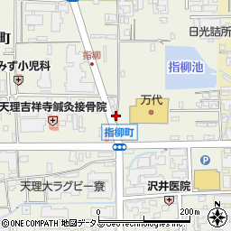奈良県天理市指柳町周辺の地図