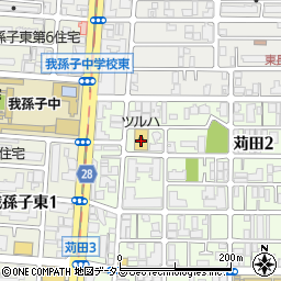 調剤薬局ツルハドラッグ住吉苅田店周辺の地図