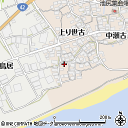 愛知県田原市池尻町上り世古77周辺の地図