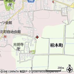 奈良県大和郡山市柏木町418周辺の地図