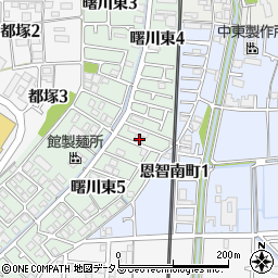 大阪府八尾市曙川東5丁目8周辺の地図