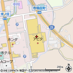 ハニーズ松阪三雲店周辺の地図