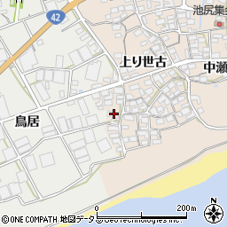 愛知県田原市池尻町上り世古135周辺の地図