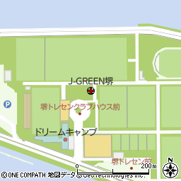 堺市立サッカー・ナショナルトレーニングセンター（Ｊ－ＧＲＥＥＮ堺）周辺の地図