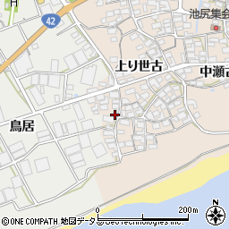 愛知県田原市池尻町上り世古85周辺の地図