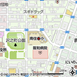 阪和訪問　ヘルパーステーション周辺の地図