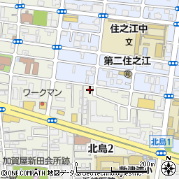 敷津浦北福祉会館周辺の地図