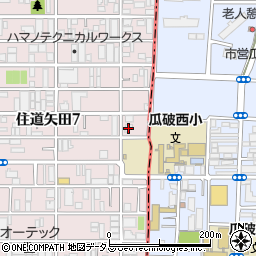 ふぁみーゆ東住吉周辺の地図