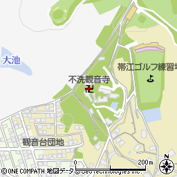 不洗観音寺周辺の地図