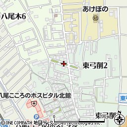 〒581-0029 大阪府八尾市東弓削の地図