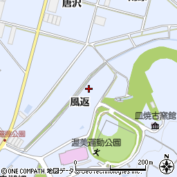 愛知県田原市小塩津町風返周辺の地図