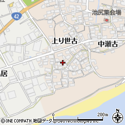 愛知県田原市池尻町上り世古周辺の地図