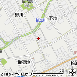 愛知県田原市若見町（下地）周辺の地図