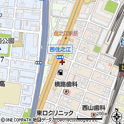 産経新聞　西住之江専売所周辺の地図