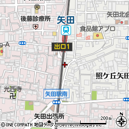 エアハウス矢田駅前周辺の地図