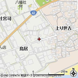 愛知県田原市若見町鳥居周辺の地図