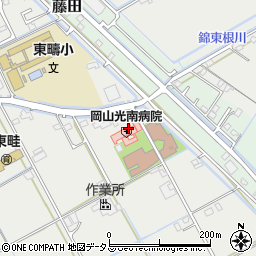 岡山光南病院周辺の地図