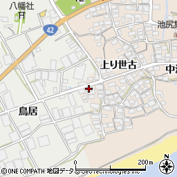 愛知県田原市池尻町上り世古88周辺の地図