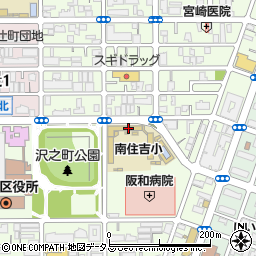 大阪府大阪市住吉区南住吉3丁目5-1周辺の地図
