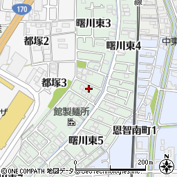 大阪府八尾市曙川東6丁目17周辺の地図