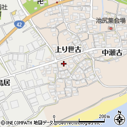 愛知県田原市池尻町上り世古43周辺の地図