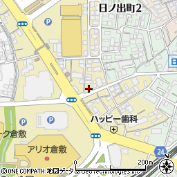 タイムズ倉敷寿町駐車場周辺の地図