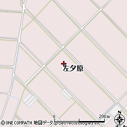 愛知県田原市堀切町左夕原周辺の地図