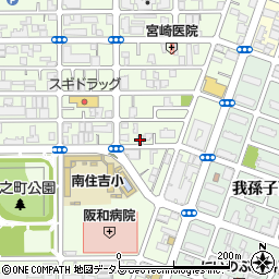 阪和病院　阪和住吉総合病院　医局周辺の地図