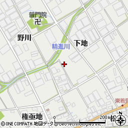 愛知県田原市若見町周辺の地図