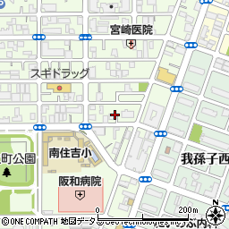 大阪府大阪市住吉区南住吉3丁目7周辺の地図