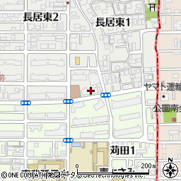 ＵＲ都市機構ふれあいプラザ長居公園南７号棟周辺の地図