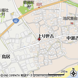 愛知県田原市池尻町上り世古41周辺の地図