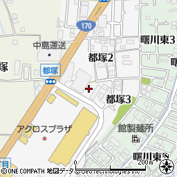 大阪府八尾市都塚周辺の地図