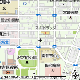 大阪府大阪市住吉区南住吉3丁目14-18周辺の地図