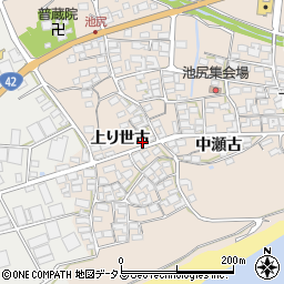 愛知県田原市池尻町上り世古30周辺の地図