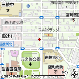 大阪府大阪市住吉区南住吉3丁目周辺の地図