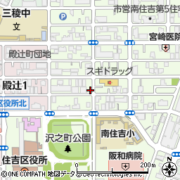 大阪府大阪市住吉区南住吉3丁目17-4周辺の地図