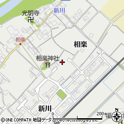 三重県名張市赤目町相楽周辺の地図
