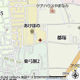 大阪府八尾市八尾木東3丁目周辺の地図