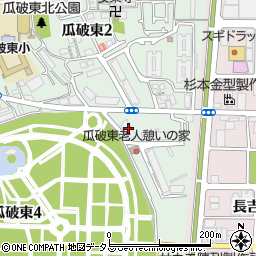 大阪市営瓜破東第２住宅周辺の地図