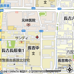 青葉堂薬局　長吉店周辺の地図