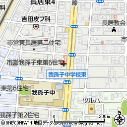 海鮮丼専門店 丼丸 長居店周辺の地図