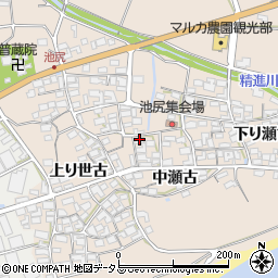 愛知県田原市池尻町中瀬古周辺の地図