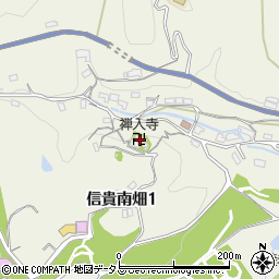 禅入寺周辺の地図