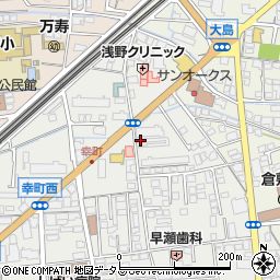 下電タクシー　倉敷営業所周辺の地図