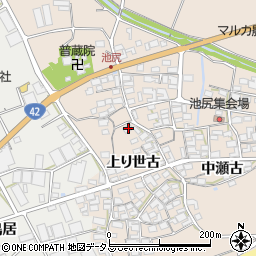 愛知県田原市池尻町上り世古21周辺の地図