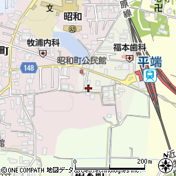 奈良県大和郡山市昭和町122周辺の地図