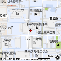 ハート封筒大阪工場第１工場周辺の地図
