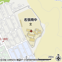 名張市立南中学校周辺の地図