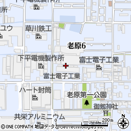 南大阪運輸倉庫老原営業所周辺の地図